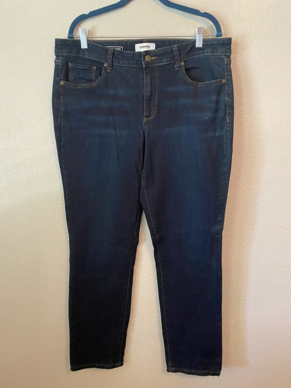 Sonoma Women's Skinny Jeans in Dark Blue Wash